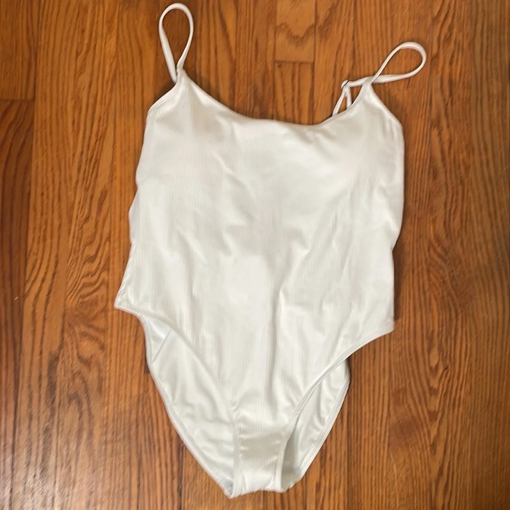 Andie Swim The Laguna One Piece White Rib size XL NWT - Picture 2 of 6